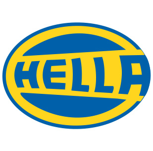 Logo HELLA, verlichting, sensoren en auto-elektronica bij DISTRIGO